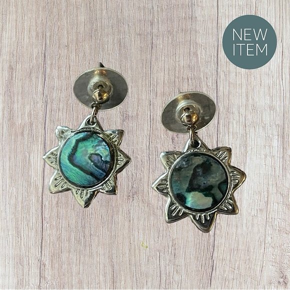 GREEN 3D 90S VINTAGE EARRINGS - Picture 1 of 1